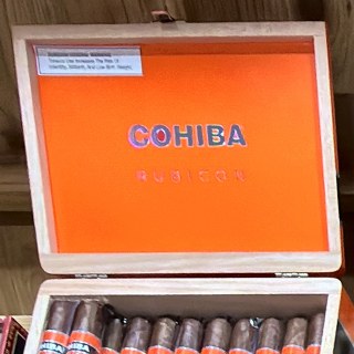 Cohiba Rubicon box on the shelf at Glen Smoke Shop