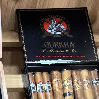 Gurkha Rare Limited Edition box on the shelf at Glen Smoke Shop