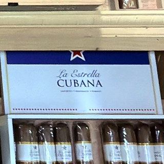 La Estrella Cubana box on the shelf at Glen Smoke Shop