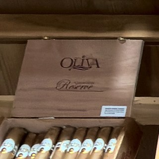 Oliva Connecticut Reserve box on the shelf at Glen Smoke Shop