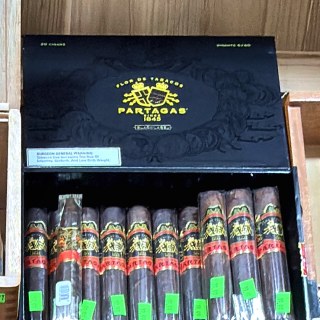 Partagas 1845 Black Label box on the shelf at Glen Smoke Shop
