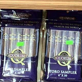 Quorum Toro Sampler bundle on the shelf at Glen Smoke Shop