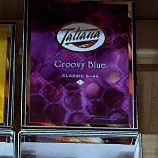 Tatiana Groovy Blue box on the shelf at Glen Smoke Shop
