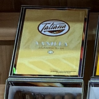 Tatiana Vanilla Classic box on the shelf at Glen Smoke Shop