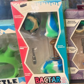 Bactar Nectar Collector and Water Bubbler Kit on the shelf at Glen Smoke Shop