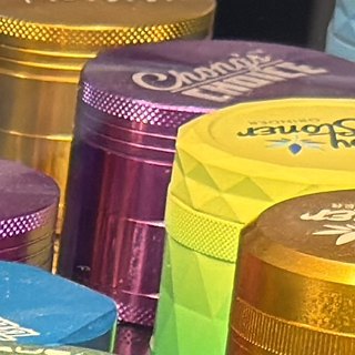 Chronic's Choice Violet Grinder on the shelf at Glen Smoke Shop