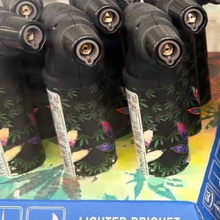 Pro Lite Jet Torch Lighter, Black on the shelf at Glen Smoke Shop