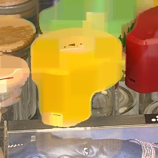 Glass Jar with Yellow Silicone Cap and USB-C Port on the shelf at Glen Smoke Shop