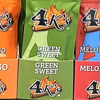 4K's Good Times Tobacco Green Sweet on the shelf at Glen Smoke Shop