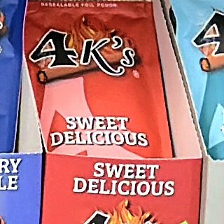 4K's Good Times Tobacco Sweet Delicious on the shelf at Glen Smoke Shop