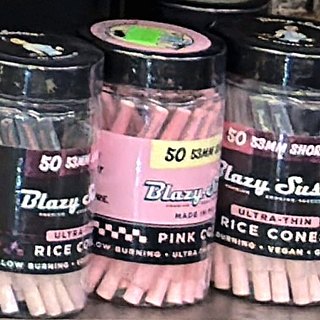 Blazy Susan Pink Cones Shortys 53 mm (50 per jar) on the shelf at Glen Smoke Shop