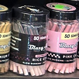 Blazy Susan Rice Cones Jar (ultra-thin rice paper) on the shelf at Glen Smoke Shop