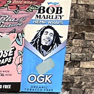 Bob Marley OGK Hemp Wraps on the shelf at Glen Smoke Shop