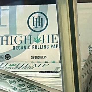 High Hemp Organic Rolling Papers on the shelf at Glen Smoke Shop