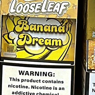 LooseLeaf Banana Dream Wraps on the shelf at Glen Smoke Shop