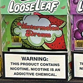 LooseLeaf Watermelon Dream Wraps on the shelf at Glen Smoke Shop