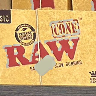 RAW Classic Cone King Size Cones (20 per pack) on the shelf at Glen Smoke Shop
