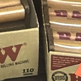 RAW Hemp Plastic Cigarette Rolling Machine 110 mm on the shelf at Glen Smoke Shop