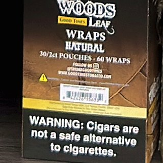 Sweet Woods Good Times Leaf Natural Leaf Wraps on the shelf at Glen Smoke Shop