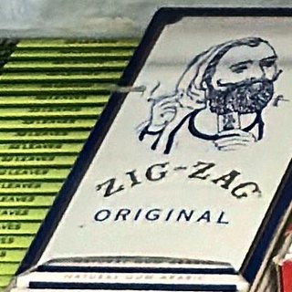 Zig-Zag Original Rolling Papers (natural gum arabic) on the shelf at Glen Smoke Shop