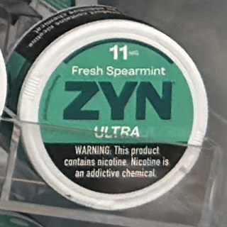 ZYN ULTRA Fresh Spearmint nicotine pouches