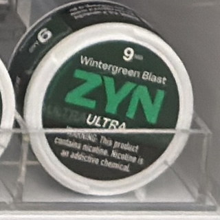 ZYN ULTRA Wintergreen Blast nicotine pouches