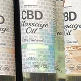 BOLT CBD Massage Oil Grapeseed Unscented on the shelf at Glen Smoke Shop