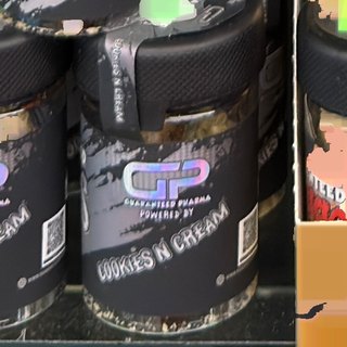 Guaranteed Pharma Nuggs Cookies N Cream on the shelf at Glen Smoke Shop