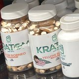 njoy Kratom Capsules Yellow Borneo on the shelf at Glen Smoke Shop