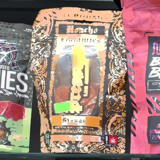 Pressure Honcho Gummies Mango on the shelf at Glen Smoke Shop
