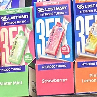 Lost Mary MT35000 Turbo Strawberry+ on the shelf at Glen Smoke Shop