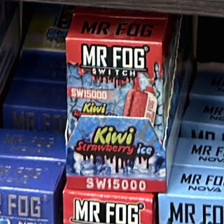 Mr Fog Switch SW15000 Kiwi Strawberry Ice on the shelf at Glen Smoke Shop