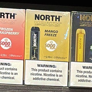North North 5000 Mango Freeze on the shelf at Glen Smoke Shop