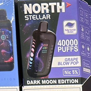 North Stellar 40000 (Dark Moon Edition) Grape Blow Pop on the shelf at Glen Smoke Shop