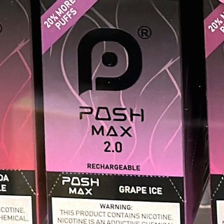 Posh Max 2.0 Grape Ice on the shelf at Glen Smoke Shop
