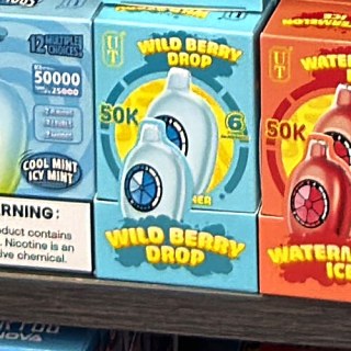 UT 50000 Wild Berry Drop on the shelf at Glen Smoke Shop